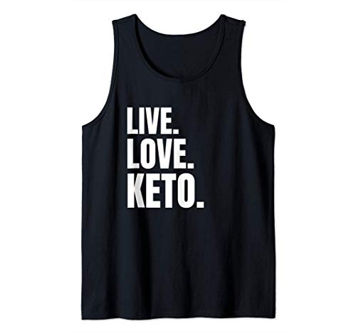 Keto Diet - Live Love Keto - Regalo de dieta cetogénica Camiseta sin Mangas