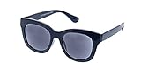 Peepers by PeeperSpecs Women's Center Stage Sun Oversized Sunglasses, Navy, 52 mm + 1