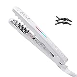 techcanoon [薄毛/べたべた推薦] TSUYAGLA ふわふわした太い髪に仕上げます ふんわりヘアアイロン 髪のボリュームアップ 、髪を太くする (脂っこい削減) 海外対応 男女適用メンズミニ レディースミニ 140℃-210℃ 3段階温度調節 火傷防止 (24.7CM Mini)