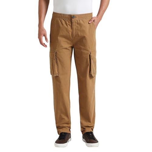 Image of Pepe Jeans Men Cotton Straight Fit Straight Casual Pants
