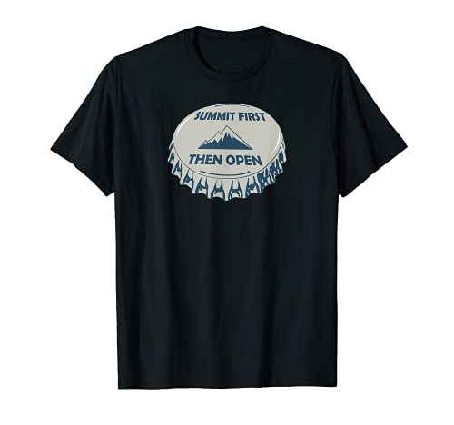 Summit First Then Open T-Shirt, Black
