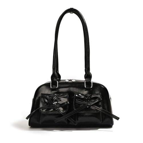 Coquette Purse Cute Bow Purse Aesthetic Kawaii Shoulder Bag Ita Bag Faux Leather Tote Bag Coquette Accessories