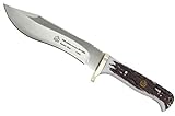 Puma SGB Buffalo Hunter POM Commando Stag Fixed Blade Hunting Knife with Leather Sheath