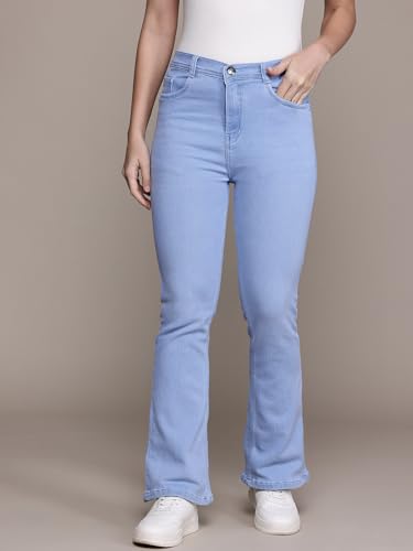 Image of Nifty Women's Denim Stretchable High Waist Bootcut Jeans