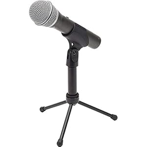Samson Technologies Q2U USB/XLR Dynamic Microphone Recording and Podcasting Pack (Includes Mic Clip, Desktop Stand, Windscreen and Cables), Silver