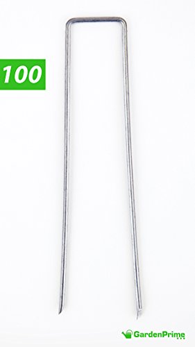 GardenPrime Bodenanker - 100x Verzinkte Erdanker zur Befestigung von Folien, Unkrautvlies, Kunststoffplatten, Bodenvlies… – Bild 5