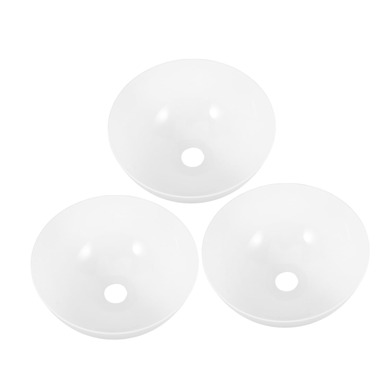 2 Paralumi A Fungo In Plastica Bianca - Per Lampade Da Soffitto O Parete - Diametro 28.2 Cm - Foto 4