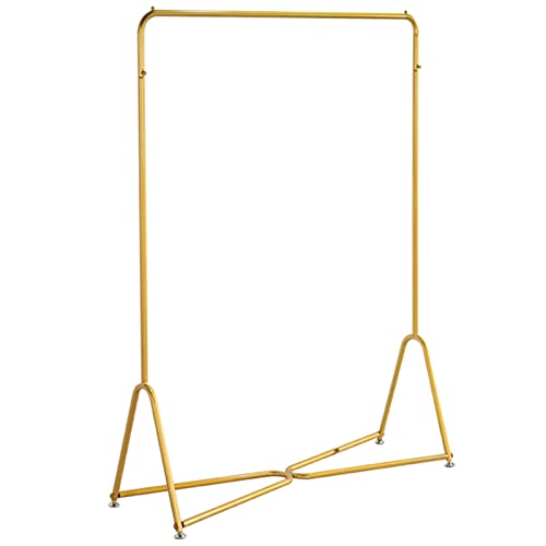 ARALEL Percheros Burro Rieles De Ropa De Oro De Grado Comercial, Estante De Ropa De Metal Resistente para Colgar Ropa Estantes De Exhibición Independientes Y Percheros para (Size:100X40X160CM)