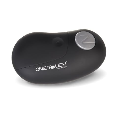Culinare C50650 One Touch Electronic Tin Opener, Blackm, Plastic/Stainless Steel, Automatic Can Opener, Battery Operated/Hands-Free Use/Magnetic Lid Removal/Soft-Grip, Batteries Not Included, 12.5 cm Cover