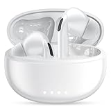 イヤホン bluetooth ワイヤレスイヤホン yjjc ブルートゥースイヤホン 接続瞬時 Hi-Fi Type-C急速充電 ぶるーとぅーす 小型/軽量 WEB会議/運動/ゲーム/テレワーク/通学/通勤/スポーツ/音楽用iPhone/Android対応(02.ホワイト)