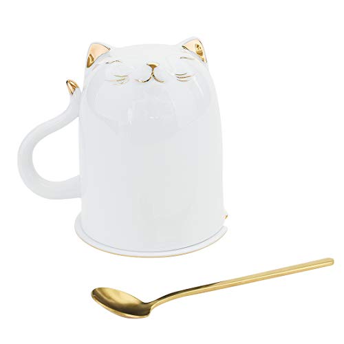 One-Day Sale: Up to 60% Off Amoi Ceramic Cat Coffee Mug with Spoon for Crazy Cat Lovers, 10 Oz Cute Cat Latte Tea Cocoa Cup Funny Gifts for Mom and Cat Lady(Proud White) Exclusive Discount 80% Offer Amoi Ceramic Cat Coffee Mug with Spoon for Crazy Cat Lovers, 10 Oz Cute Cat Latte Tea Cocoa Cup Funny Gifts for Mom and Cat Lady(Proud White)