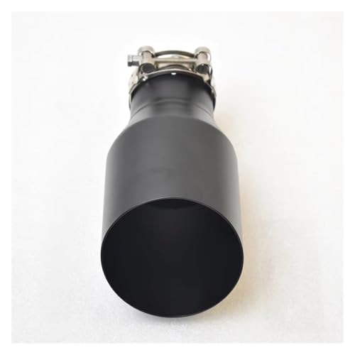 Embout d'échappement universel voiture noir inox 63mm silencieux pot d'échappement tuning