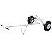Adjustable Heavy Duty Trailer Dolly with 10'' Pneumatic Tires and Adjustable Height, Portable, 600 Lb Capacity, Very Applicable for Moving Car RV Boat Cargo Trailers (Gray)