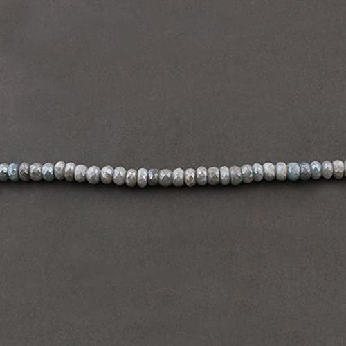 Aigue-marine perles rondelles facettées 8mm fil 14 pouces SB2255