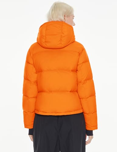 Orolay Women's Cropped Puffer Jacket Short Down Coat Thickened Winter with Detachable Hood2