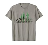 Saguaro Cactus Retro Desert Saguaro Cactus Western Nature T-Shirt