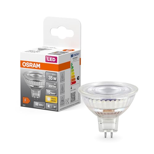 OSRAM Star Reflector LED Bulb for GU5.3 Base, Clear Glass, Warm White (2700K), 345 Lumens, Replacement for Conventional 35W Bulbs, Non-Dimmable, Multi-Pack – Bild 3