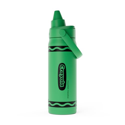 Image of CamelBak Crayola Chug Insulated Stainless Steel Water Bottle, Cold Retention Design with Spill Resistant Chug Lid for Everyday Hydration, 16oz, Mountain Meadow
