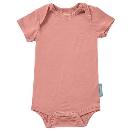 Image of PurComfy Supersoft Short Sleeve Baby Bodysuits, Premium Bamboo Rayon Bodysuit Unisex Boy Girl