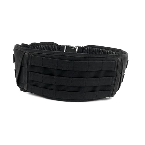 Mipcase Belt Durable Nylon Web Belt with Hook Loop Fastener for Men Women Heavy Duty Utility Belt for Outdoor Activities Black3
