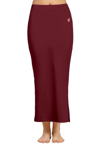 Image of TRENDMALLS Women's Polyester Spandex Stretchable Straight Saree Shapewear Petticoat for Women, Cotton Blended, Skirts for Women, Saree Shaper