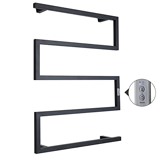 Toalleros de barra para baño, Toallero de 5 Niveles, toallero de baño montado en la Pared con 2/4 HTemporizador, Soporte de Toalla de Acero Inoxidable para decoración de baño pequeña (Hardwired) Cover
