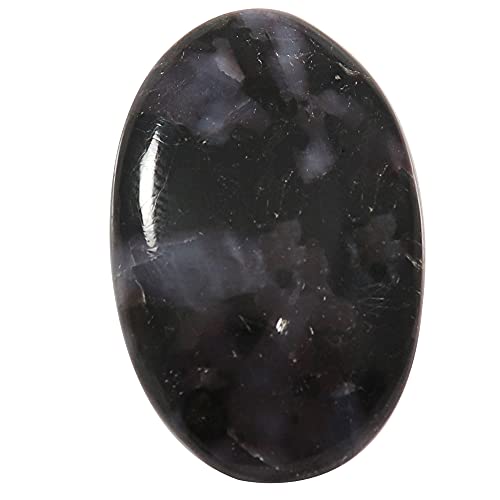 Cabochon ovale en jaspe naturel Gabbro Qi67, idéal pour créer vos bijoux bohèmes faits main