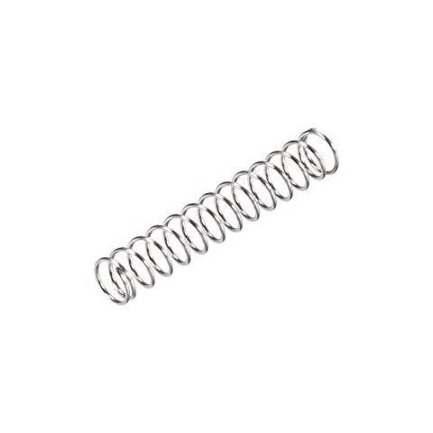 sourcing map 30pcs Druckfeder Edelstahl 304 5mm Außendurchmesser 0,5mm Drahtstärke 16,5mm komprimierte Länge 30mm freie Länge 7,8N Tragfähigkeit silber Cover