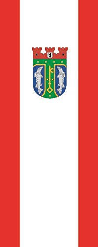 Drapeau de Berlin Treptow-Köpenick vertical pavillon 120x300