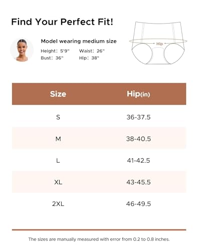 Image of INNERSY Women's High Waist Seamless Underwear No Show Panties Full Coverage Briefs 3-Pack