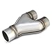 2.5 Inch Inlet Y Pipe, AUTOSAVER88 Universal Stainless Steel Diesel Y-Pipe 2-1/2 Exhaust Muffler Tip for Truck.