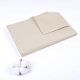 Muslin Cotton Fabric by The Yard Light Weight 63 Inches Wide Natural Unbleached Draping Fabric for Sewing and Apparel(Natural White, 1 Yard)