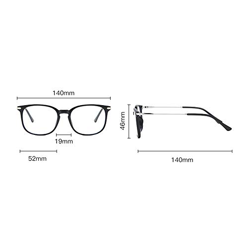 Óculos, Andoer LG8815 Blue Light Blocking Óculos Frame Light Plastic & Metal Eyeglasses Frame para h