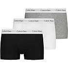 Calvin Klein Calzoncillos bóxer Hombre Pack de 3 Low Rise Trunks Ropa Interior, Multicolor (Black/White/Grey Heather), L