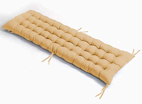 Coussin banc extérieur 3 places beige imperméable UV
