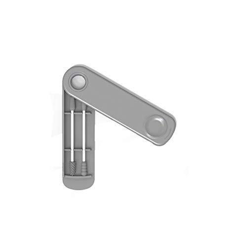 Preisvergleich Produktbild Wattestäbchen, tragbar, Silikon, reinigbar, für Ohrreinigung, Beauty-Behandlung, 2 Stück, wiederverwendbare Wattestäbchen mit staubdichter Hülle, 2 Stück