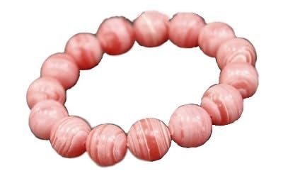 インカローズ/ロードクロサイト「薔薇色の人生」天然石/半貴石 ブレスレット