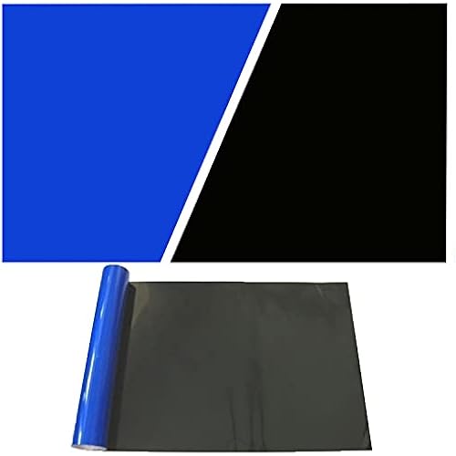 ELEBOX Aquarium Background Blue Black Fish Tank Background Picture 2 Sides Fish Backdrop for Aquarium Wallpaper 24" x 71"