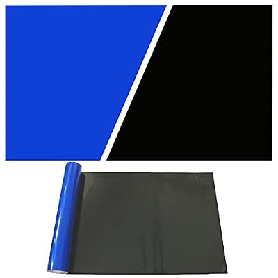 ELEBOX Aquarium Background Blue Black Fish Tank Background Wallpaper Double-Sided Aquarium Backing, Aquarium Decorations for 10 Gallon 20 Gallon Aquarium 11.8" x 24.4"