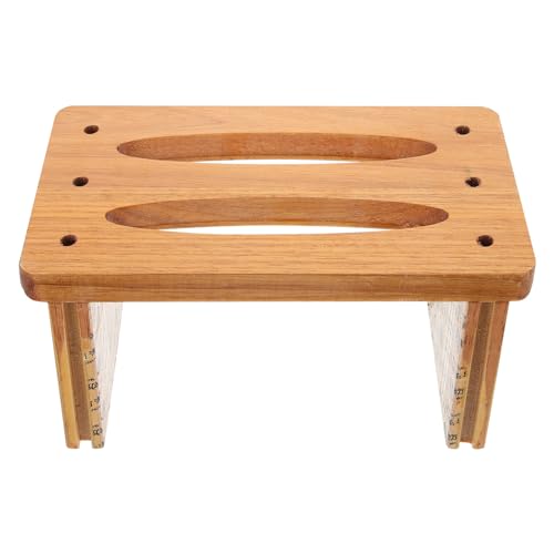HOLIDYOYO Wooden Stool Small Step Stool for Dorm/Home Non-Slip Footrest Chic Design
