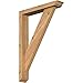 Ekena Millwork BKT0402X18X26TRA01SWR Traditional Smooth Bracket w/Offset Brace, Western Red Cedar