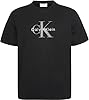 Calvin Klein Men's Short Sleeve Monologo Cotton T-Shirt, Black (Black), XXL #5