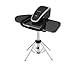 Porodo Lifestyle Steam Press Iron, 5 Levels Fabric Settings, English & Arabic Voice Guide, 2200W,Stand Included, 32 Inches Wide Pressing Board, Durable Aluminum Frame - Black