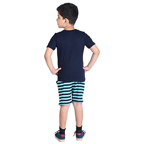 Image of Clothe Funn Boys Printed Cotton Half Sleeves T-Shirt & Shorts Set