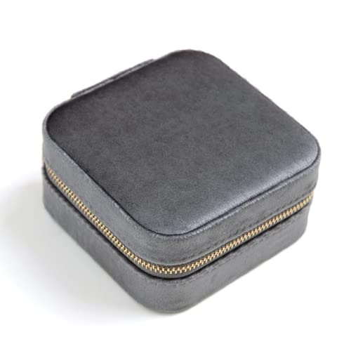 Doppel Schicht Schmuck Lagerung Box Ohrringe Ring Halskette Tragbare Reise Mini Storage Box Cover