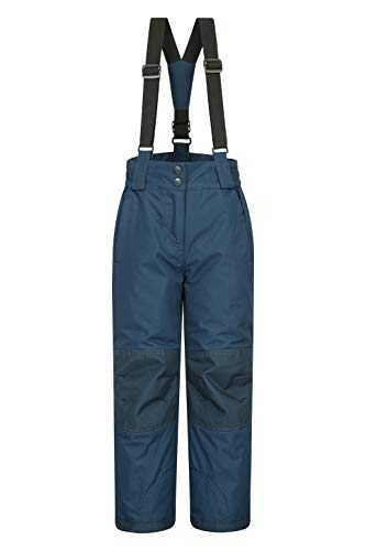 Mountain Warehouse Raptor - Salopette da Neve per Bambini - Ginocchia rinforzate, Resistente alla Neve, Bretelle Rimovibili e Apertura alla Caviglia Grigio Scuro 104