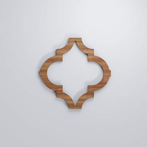 Image of Ekena Millwork WALW08X08X0375MRKWA Marrakesh 3 /8 inchT Decorative Fretwork Wall Panels, 7 3 /8 inchW X 7 3 /8 inchH, Walnut
