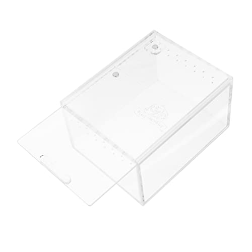 GALPADA Transparentes Reptilien Terrarium Hochwertige Zuchtbox Mit Belüftung Für Schildkröten Geckos Und Andere Kleine Reptilien Sicherer Und Einfacher Transport