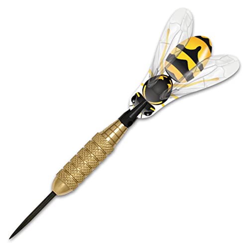 Dart World 13101 Hornet Brass 18-Gram Steel Tip Dart (18-Gram), Multi Colored #TOP2