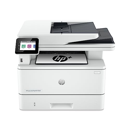 HP LaserJet Pro MFP 4101fdne Black & White Monochrome Printer with HP+ Smart Office Features and Fax